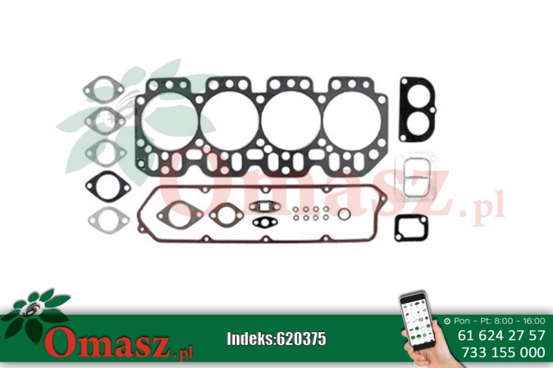 Komplet zestaw uszczelek góry silnika 4 cyl. John Deere AR71992