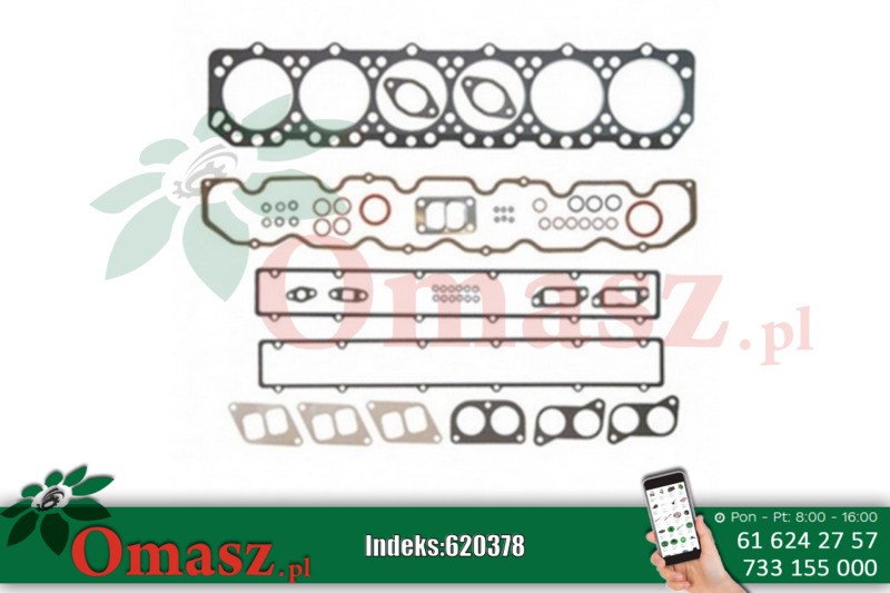 Komplet zestaw uszczelek góry silnika 6 cyl. John Deere AR63270