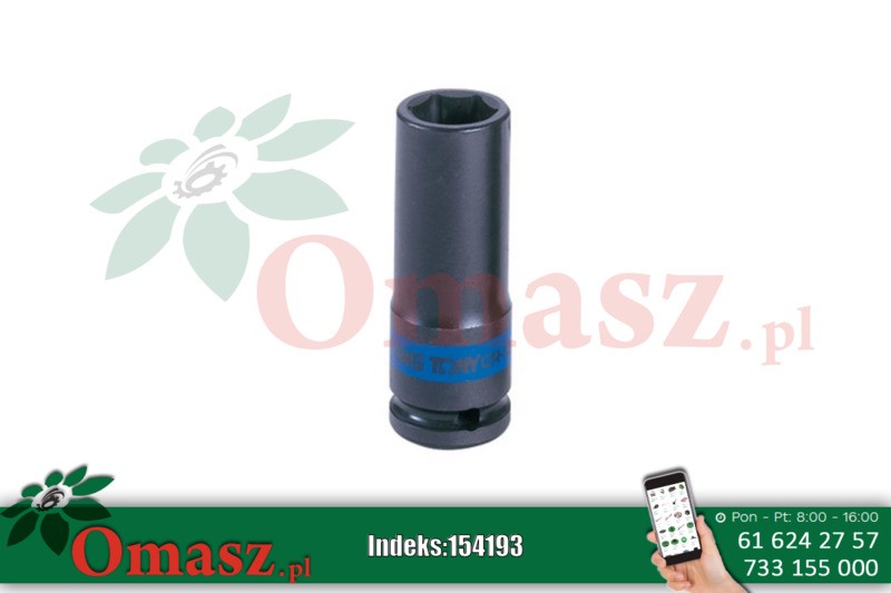 Nasadka długa udarowa 1/2' 24mm x 80mm 6-kąt KING TONY 443524M