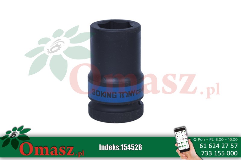 Nasadka udarowa długa 24mm x 90mm 3/4' sześciokątna King Tony 643524M