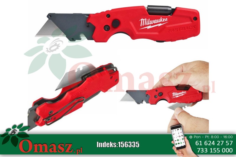 Nóż otwierany z ostrzem trapezowym 6 w 1 FASTBACK MILWAUKEE 4932478559