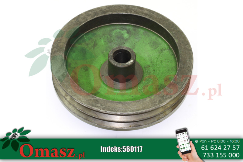 Koło pasowe podwójne napędu przyrządu tnącego Bizon 230-2B 30mm z tuleją