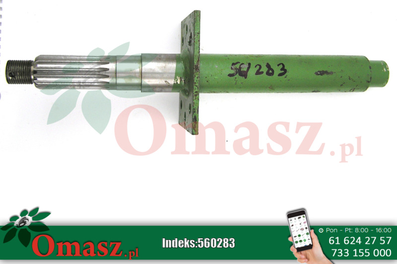 Oś napędu podajnika ślimakowo-palcowego Bizon 5060/04-038/0