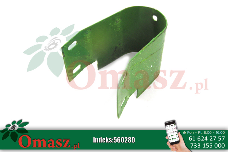 Osłona lewa wału przenośnika pochyłego zespołu żniwnego kombajnu Bizon 5040/05-002