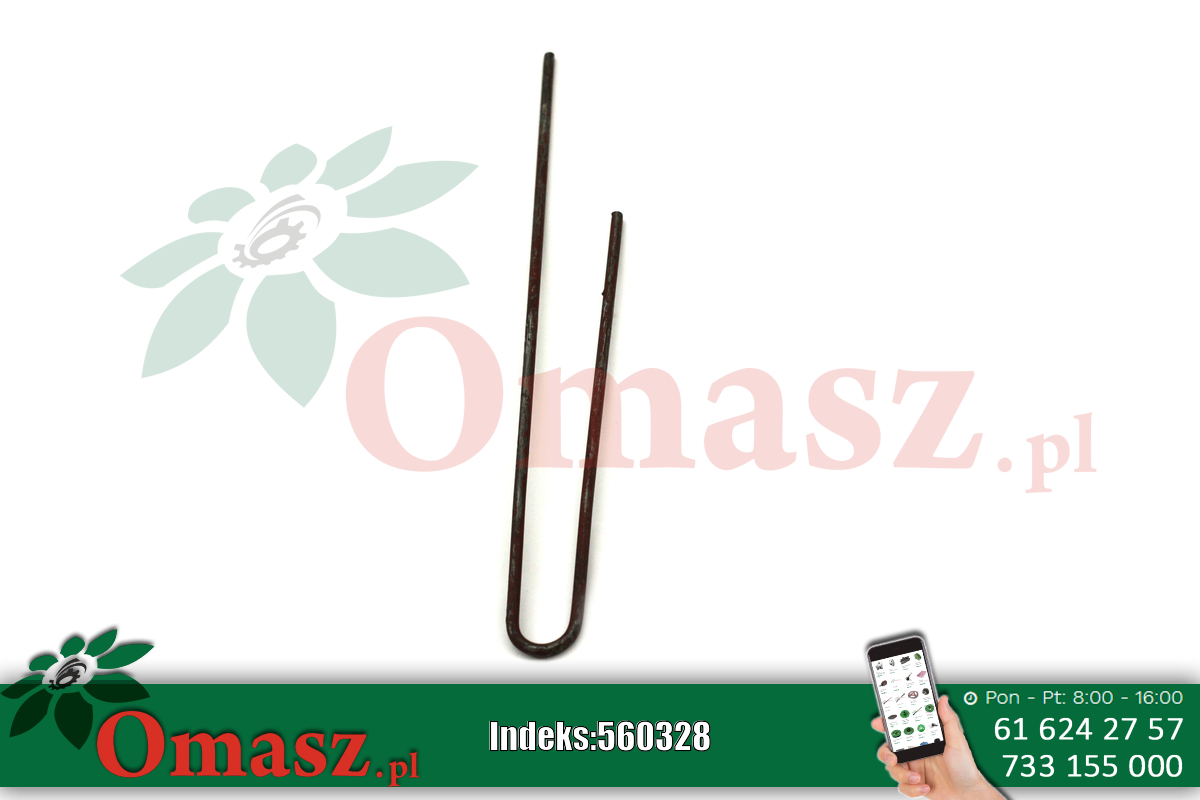 Widelec grzebienia sita kłosowego młocarni Bizon 5040/14-054