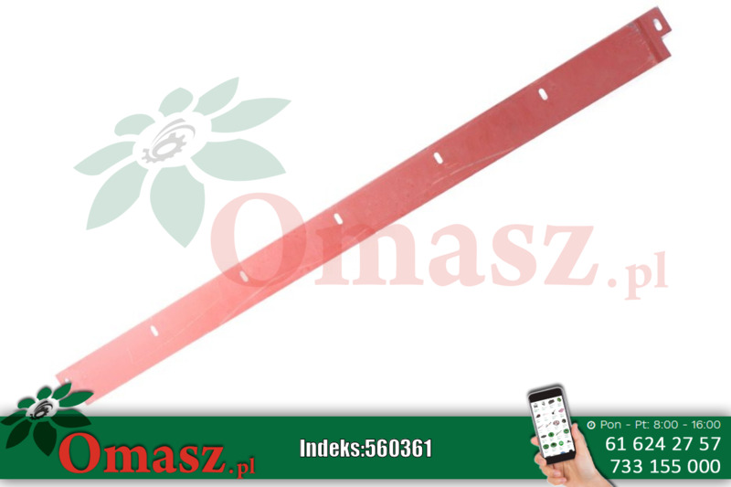 Płyta skrzydła odrzutnika zespołu młocarni kombajnu Bizon 5050/62-002/0