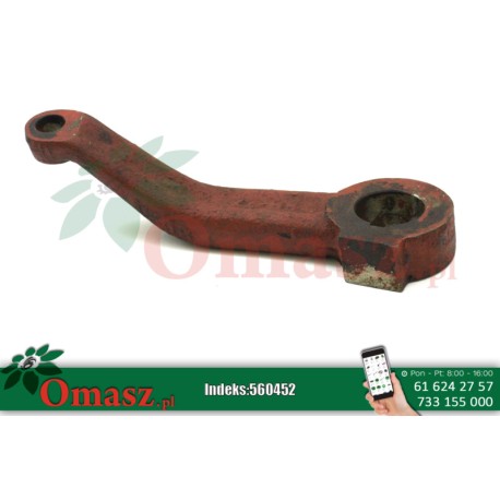 Ramię zwrotnicy lewej osi wózka tylnego Bizon 5056/28-007/0 5056280070