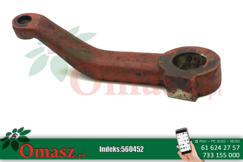 Ramię zwrotnicy lewej osi wózka tylnego Bizon 5056/28-007/0 5056280070
