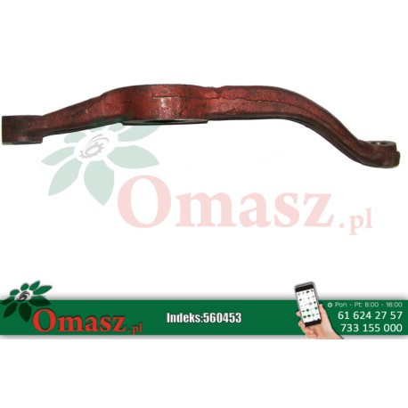 Ramię zwrotnicy prawej osi wózka tylnego Bizon 5056/28-008/0