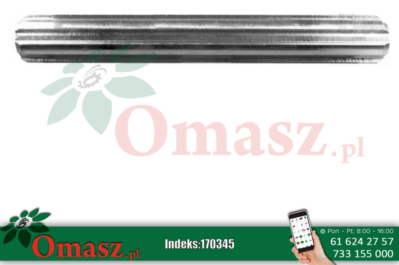 Wałek wielowpustowy 6 frezów 254mm 1 3/8