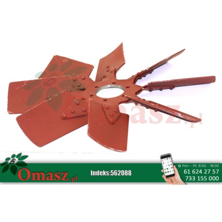 Wentylator chłodnicy Bizon 8 łopat *68 Rekord PL567146