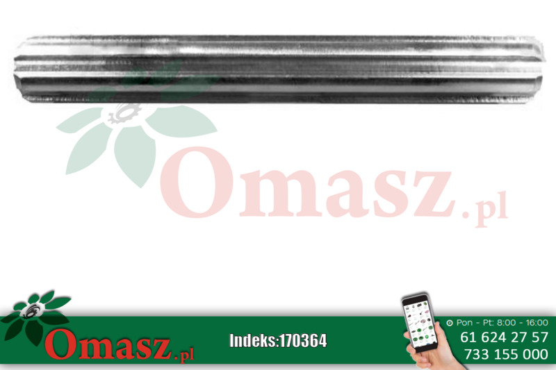 Wałek wielowpustowy 21 frezów 1 3/8 długość 254mm
