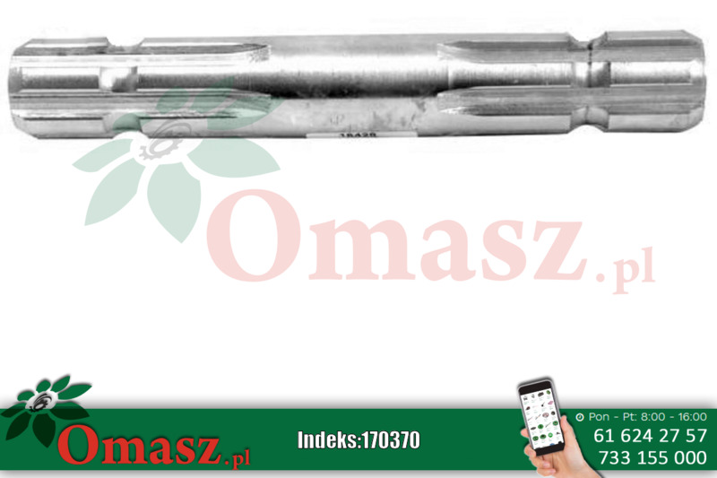 Wałek wielowpustowy obustronny 6/6 frezów 150mm