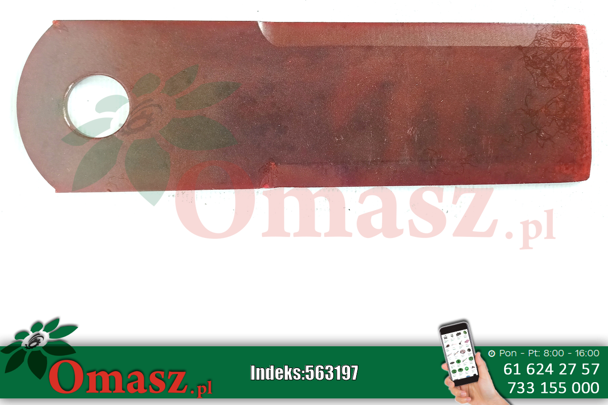 Nóż rozdrabniacza - sieczkarni słomy kombajn Claas gładki 0600172