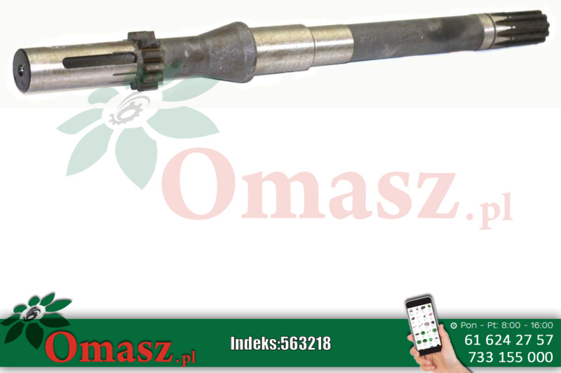 Wałek skrzyni biegów 460mm Claas 179660