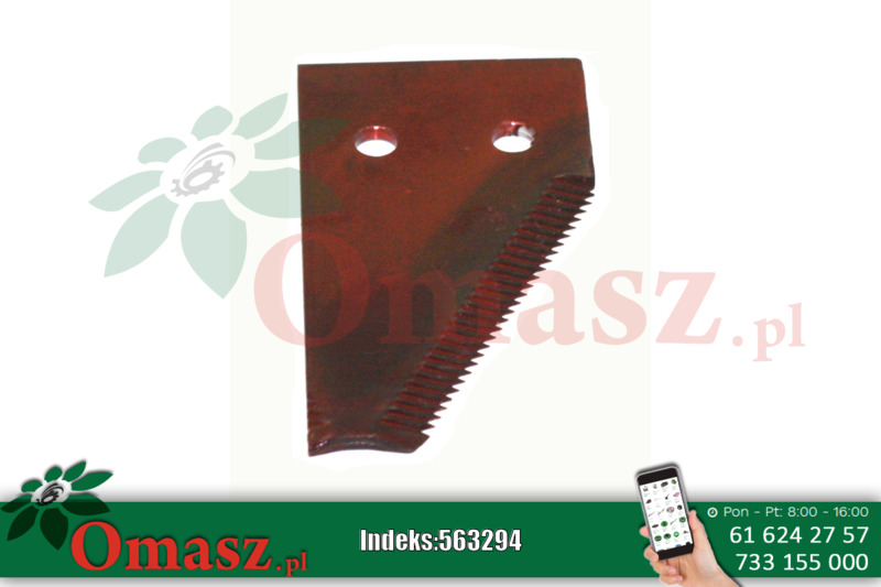 Nóż kosy połówka gruboryflowana Claas 61120402