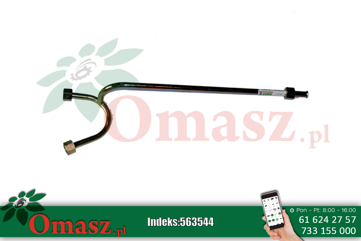 Rurka regulacji prędkości młocarni kombajn Claas 656237