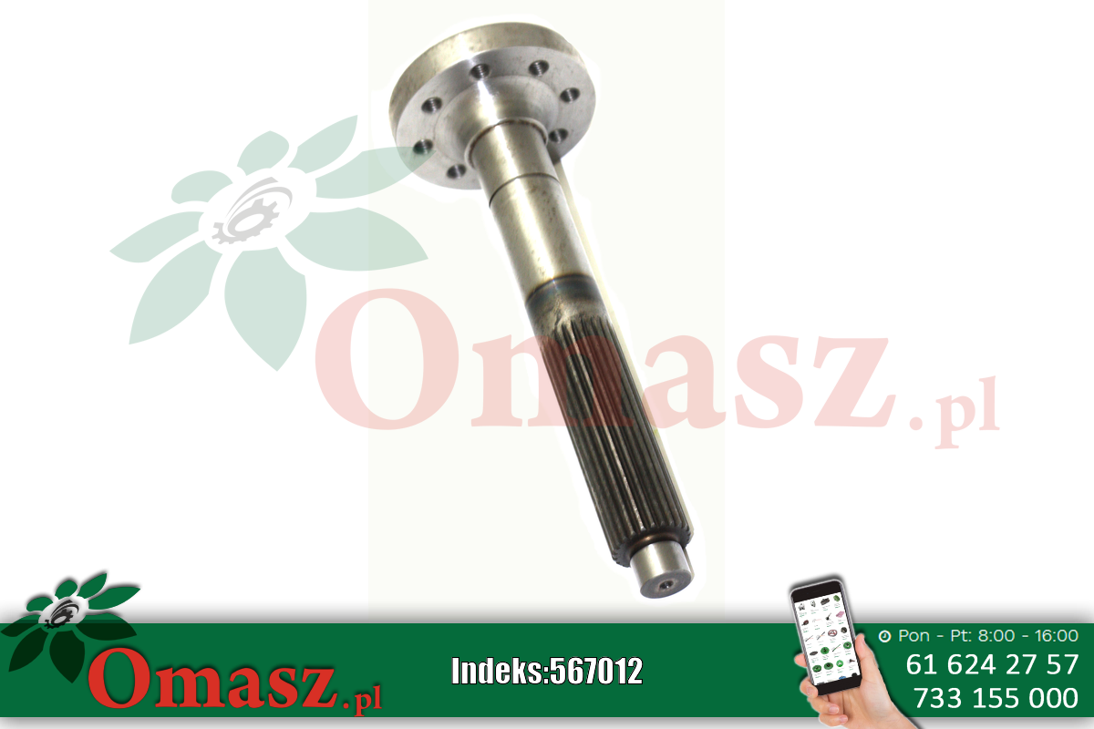 Wałek tarczy przeciażeniowej John Deere Z11746
