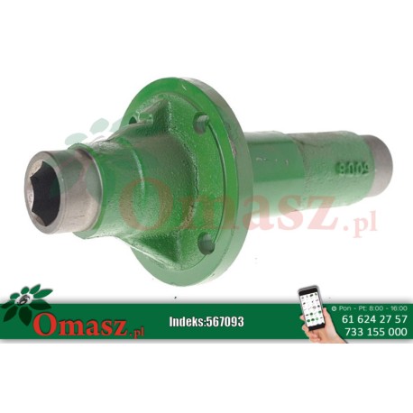 Piasta koła długa John Deere - sześciokąt Z10949