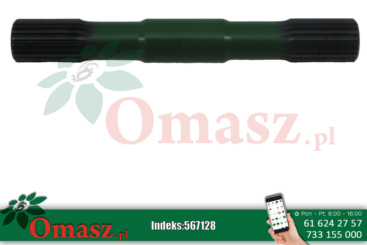 Półoś lewa 277mm John Deere Z32612