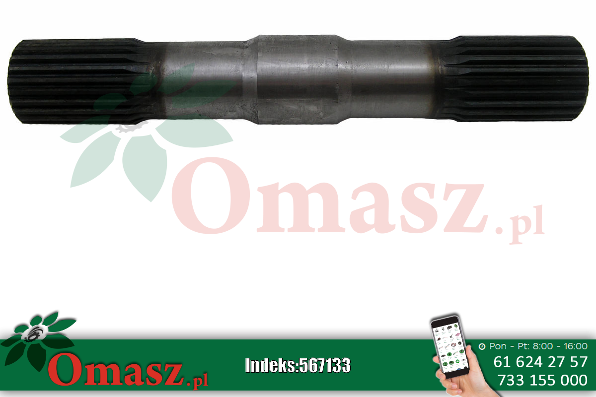 Półoś prawa 245mm kombajn John Deere Z37934