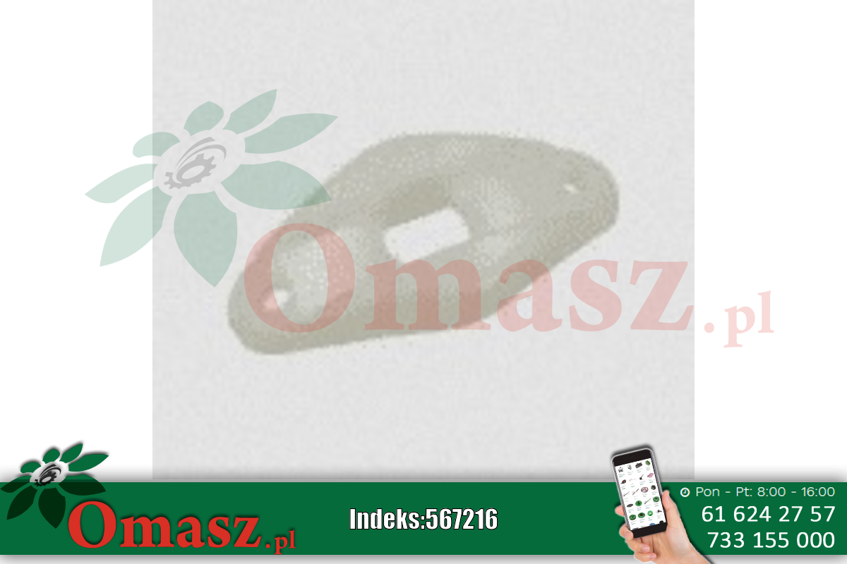Prowadnica palca nagarniacza ślizg plastikowy John Deere Z30752