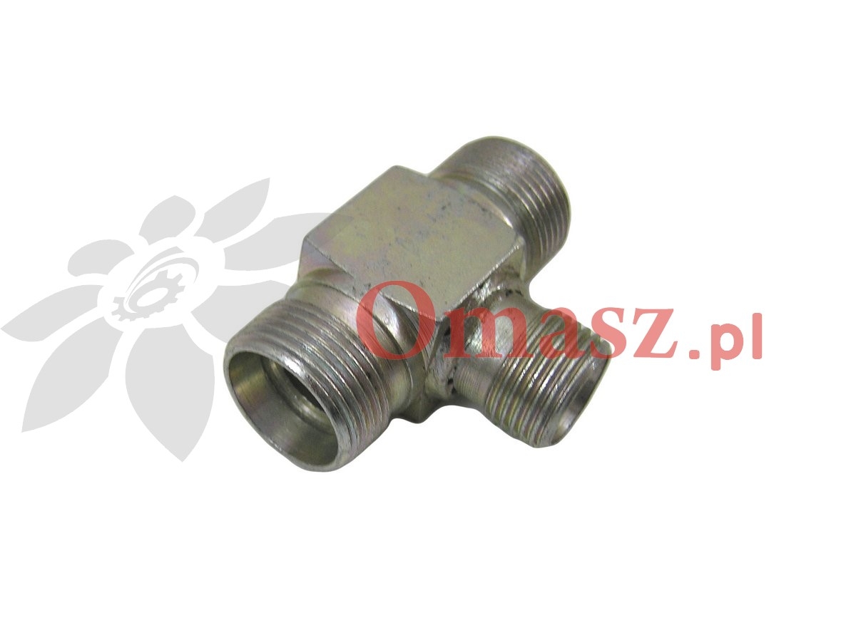 Złącze hydrauliczne trójnik BBB 2*22/18