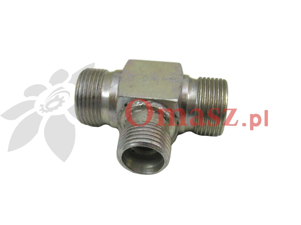 Złącze hydrauliczne trójnik BBB 2*22/18