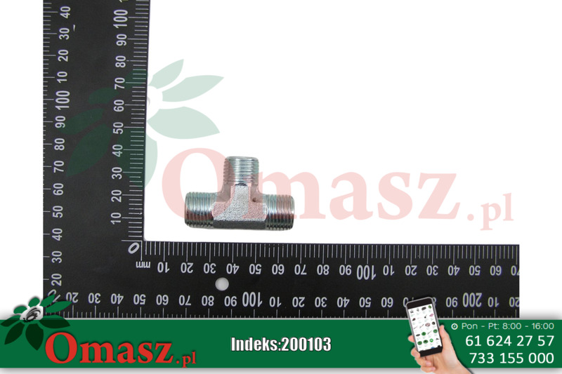 Złącze hydrauliczne trójnik BBB 3*16