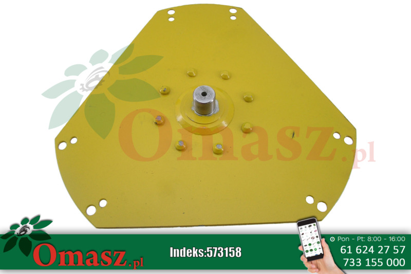 Wałek z tarczą silnika New Holland 80440666