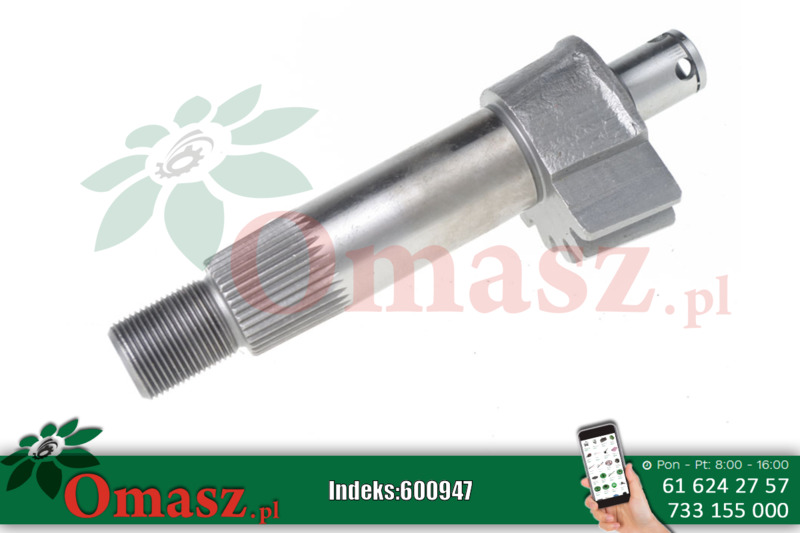 Wałek główny mechanizmu kierownicy Ursus C-360 nowy typ 91000040