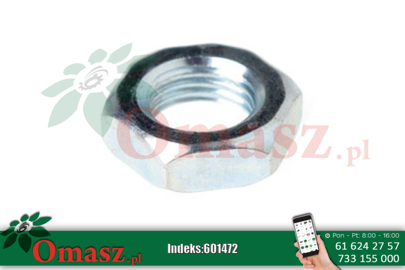 Nakrętka niska o wymiarach M14x1,5 pdo pompy wodnej Ursus C-330, C-360
