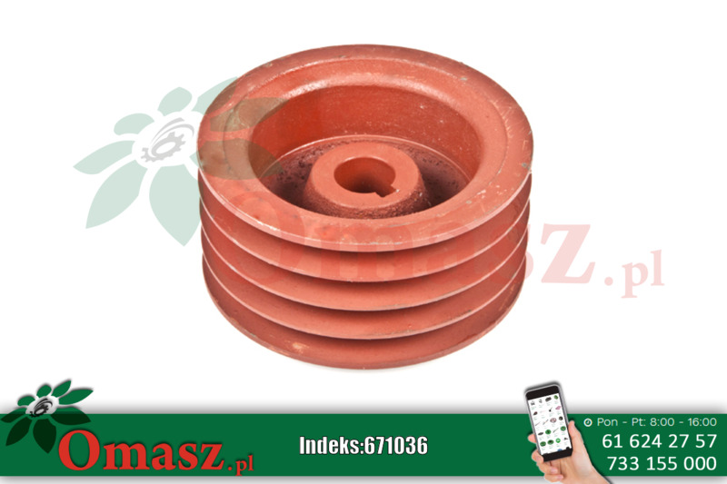 Koło pasowe małe Z010/1 38*73,5/25*55 Samasz