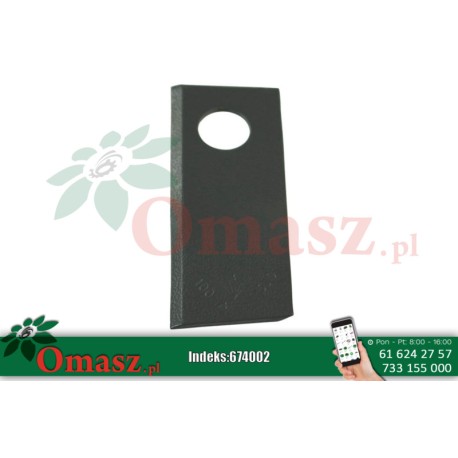 Nóż kosiarki rotacyjnej 100*40*3 prawy Sipma 580290955