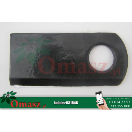 Nóż kosiarki dyskowej Kellfri 96*44*20 prawy R35-RS210HN.002