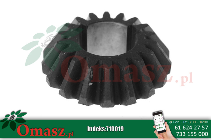 Koło przekładni rozrzutnika, Z-18, prostokatny otwór 42mm/10mm, wpust 2219/48-005/0