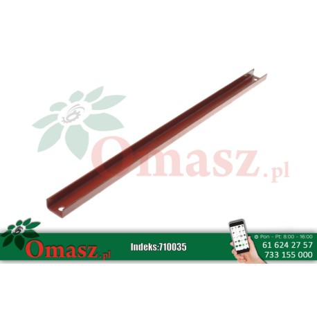 Listwa rozrzutnika krótka ceownika 2 taśmowa żeliwna 68cm 2211/03-005/0