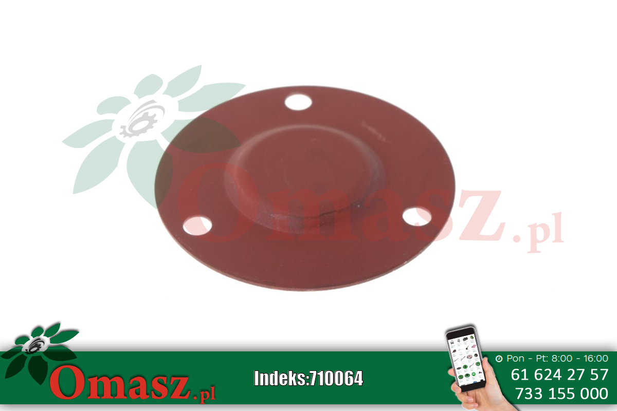 Pokrywa łożyska 1206 bez otworu blaszana Rozrzutnik obornika 2208/05-003/0