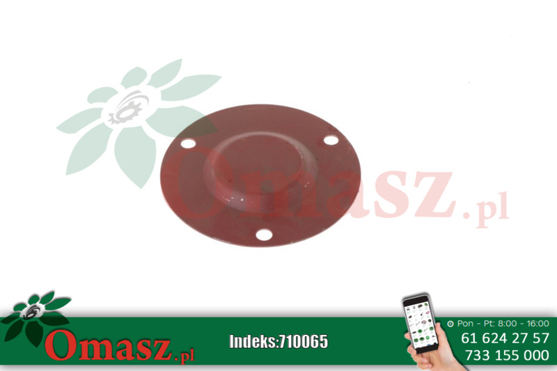 Pokrywa łożyska 1208 bez otworów blaszana Rozrzutnik obornika 2213/19-008/1