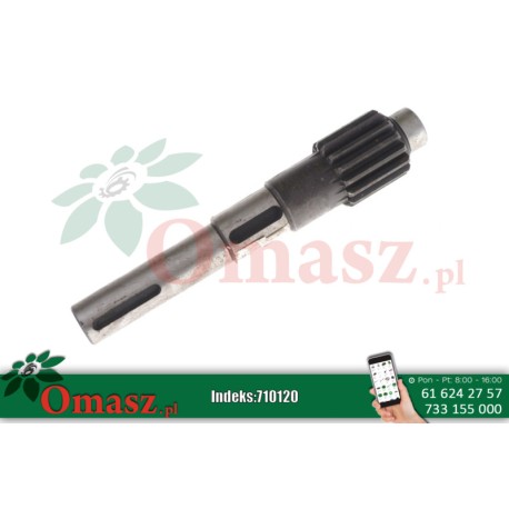 Wał z kołem Z-15 przekładni rozrzutnika 2208/03-004/1