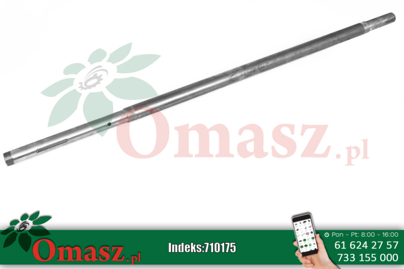 Wał napędu rozrzutnika 111cm pośredni I wpust gwint