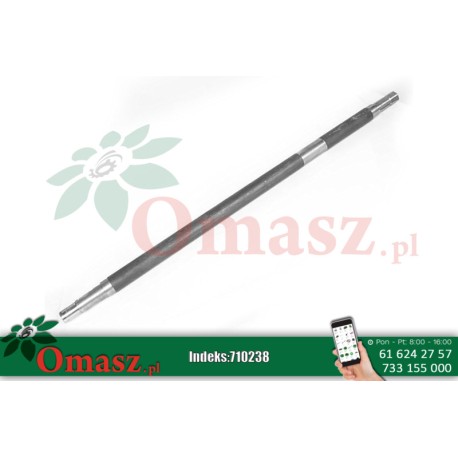 Wał napędu rozrzutnika108cm pośredni III frez *30 wieloklin *30
