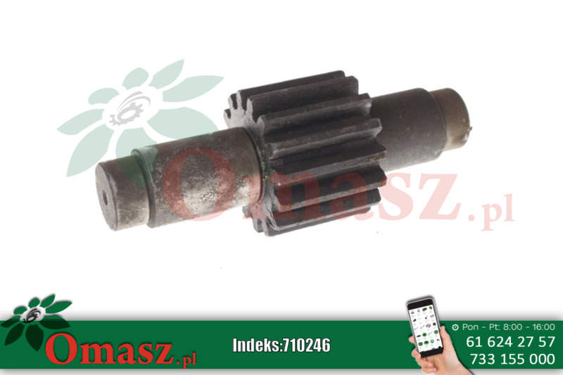 Wał z kołem Z-15 przekładni rozrzutnika 2208/03-005/0