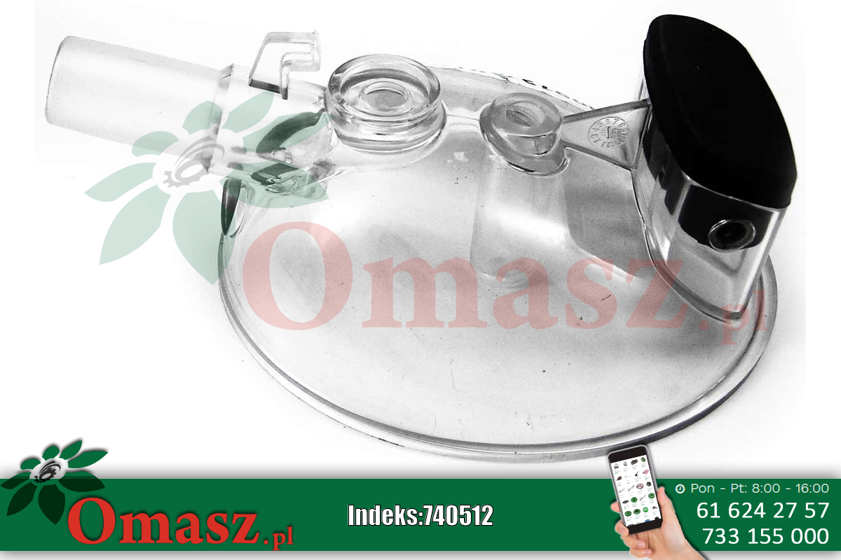 Korpus dolny kolektora 240ml przezroczysty