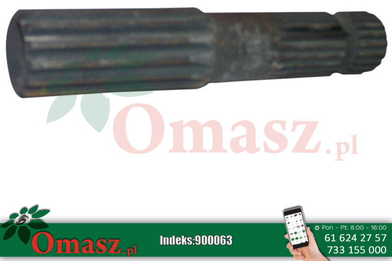 Końcówka wałka WOM 24 wypusty z drobnym frezem - Ursus 80153247