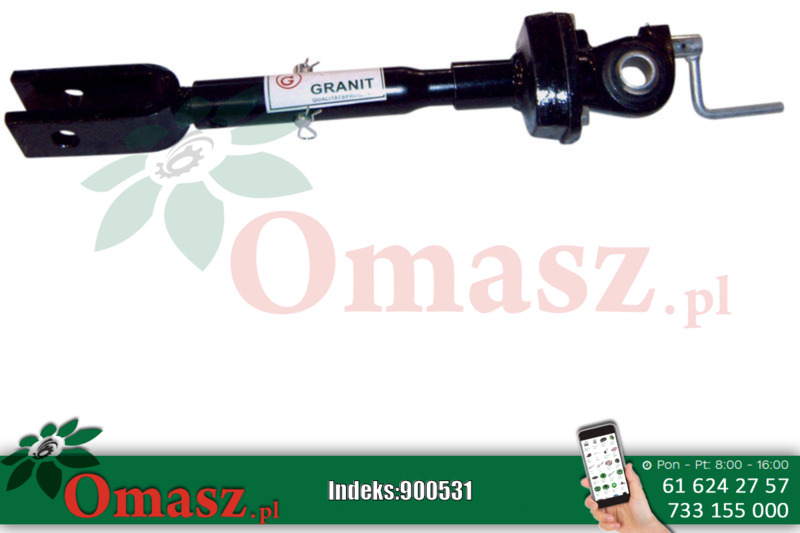 Wieszak prawy z korbką Ursus C-385 80450979