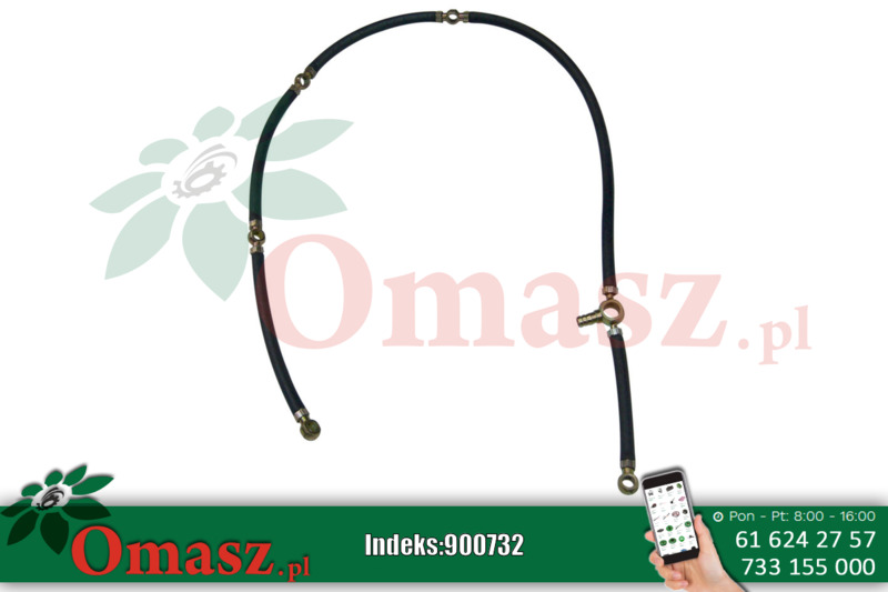 Przewód zlewny, przelewowy paliwa 4-cylindrowy Ursus C-385 83009520