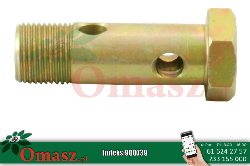 Śruba łącznika siłownika hydraulicznego Ursus *18*1,5*55 długi 80407072