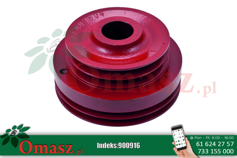 Koło pasowe wału Ursus C-385, stożek, fi 42mm, 2 paski/2 paski 83003504