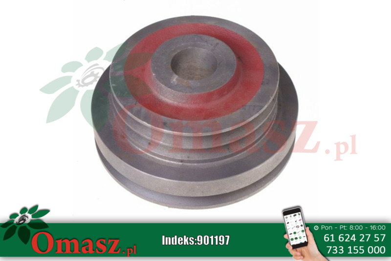 Koło pasowe wału Ursus C-385, stożek, fi 38mm, 2 paski m/1d 83003006